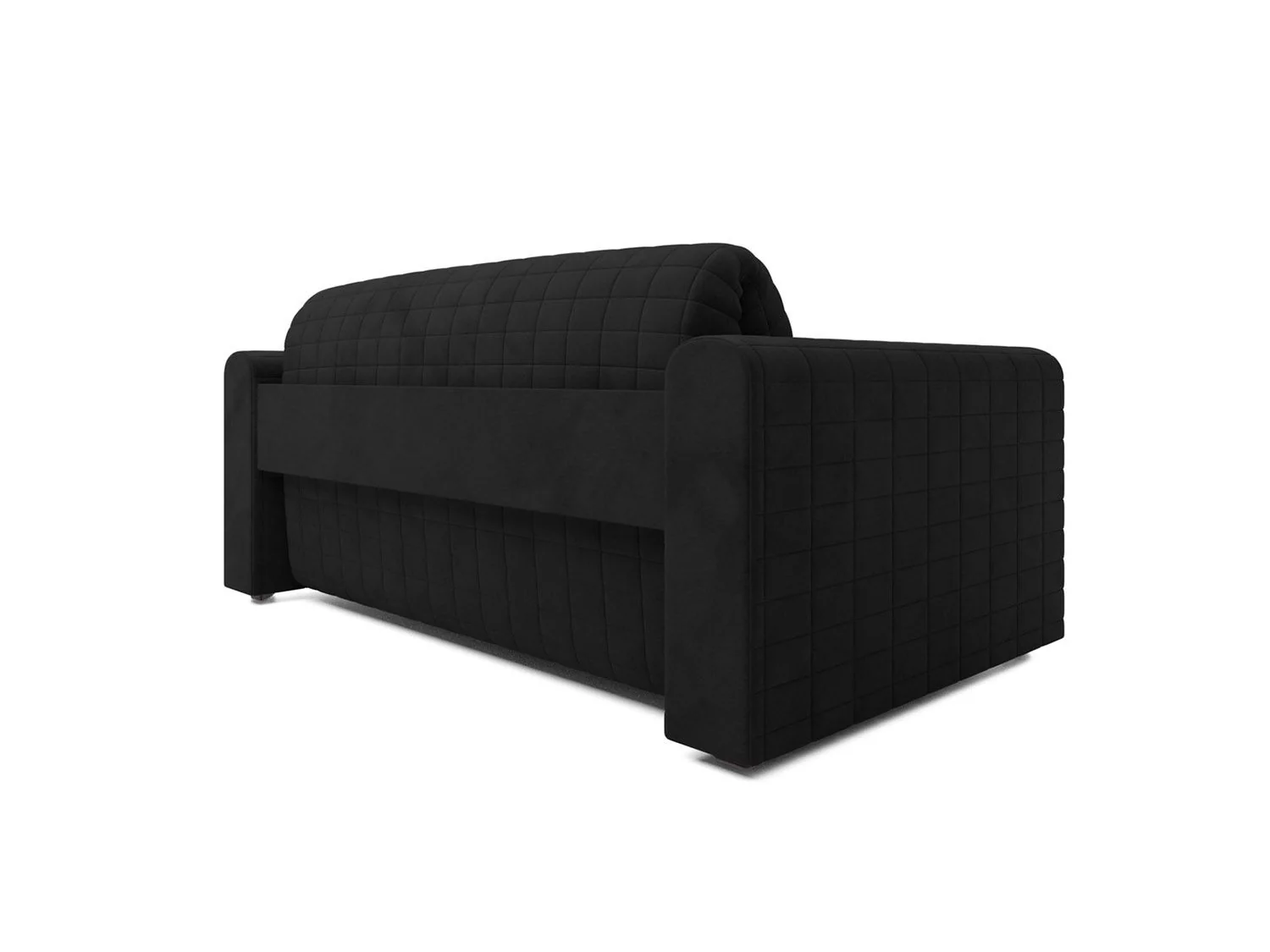 Диван Аккордеон Барон №5 велюр черный HB-178 17