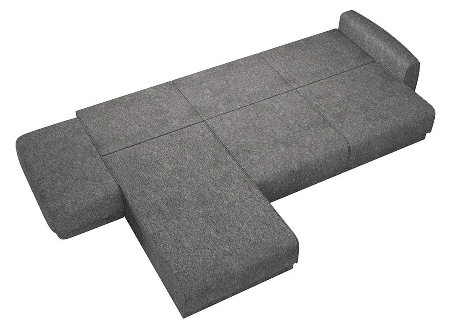 Женева 2SOPF ЛЕВЫЙ диван-кровать угловой еврокнижка / Стоун