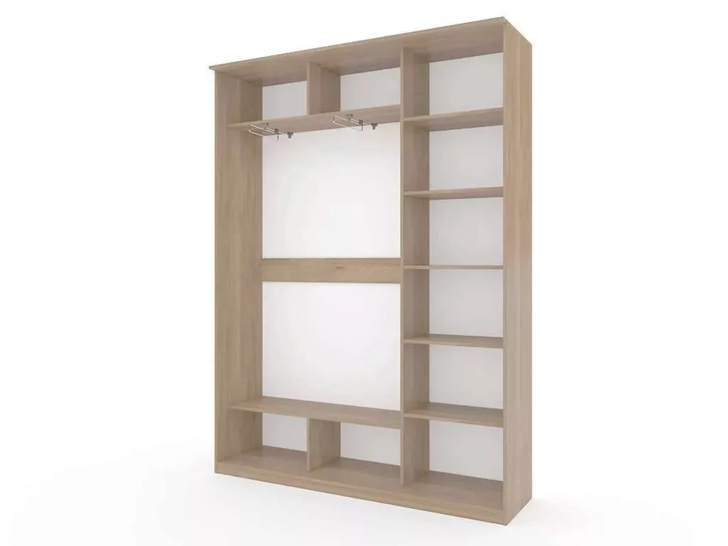 Шкаф купе Модерн 1776х450 3-х дверный 2-х секционный фотопечать №3 ясень