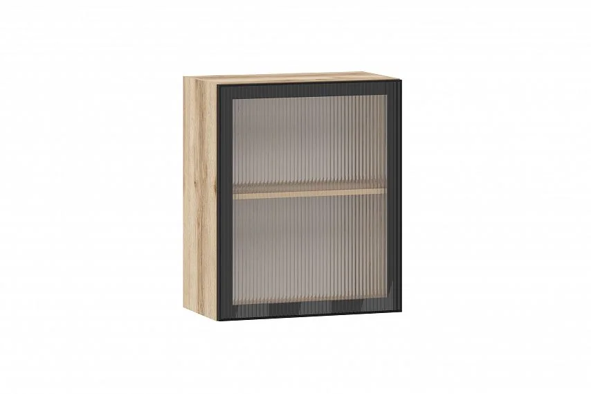 Moru шкаф навесной 100.80.600 / Дуб делано/Черный