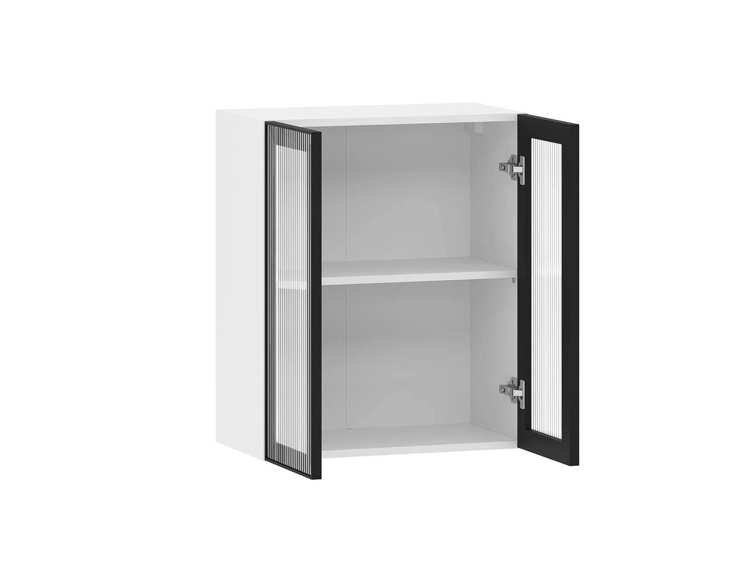 Moru 100.81.600 шкаф наквесной Белый / Черный