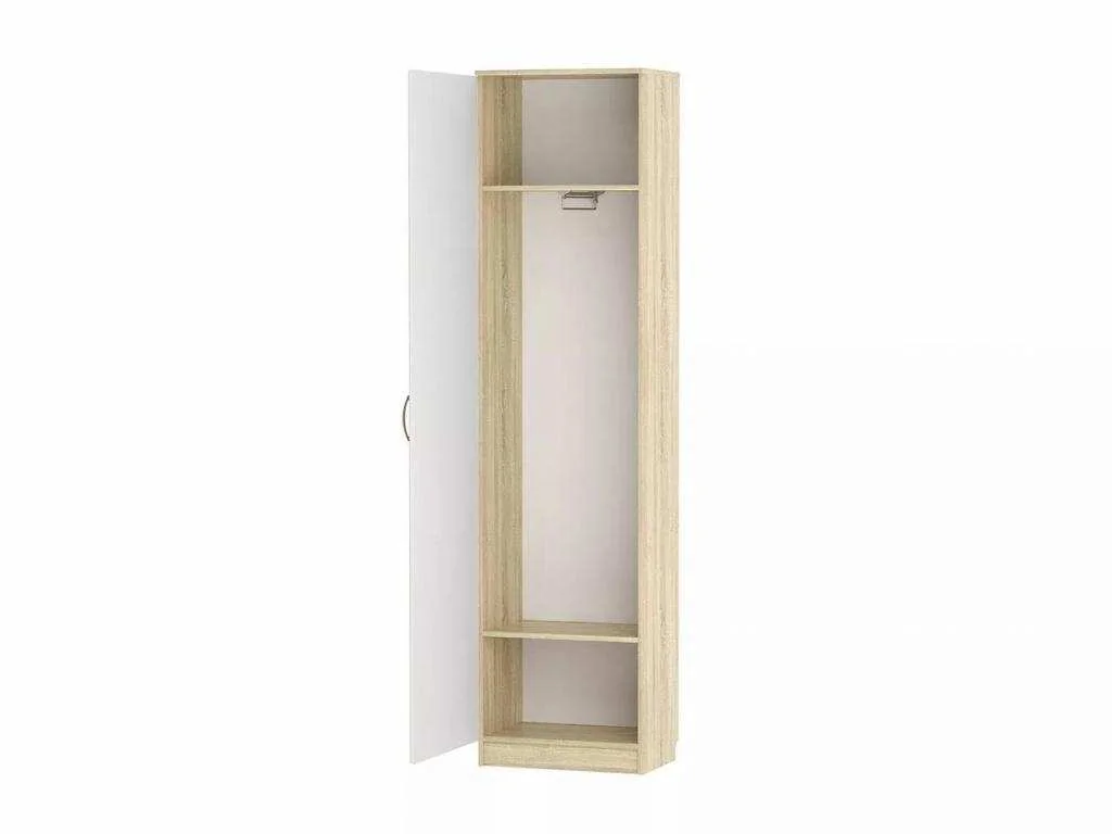 НМ 014.71 ЛВ Шкаф для одежды Оливия Дуб Сонома/белое дерево