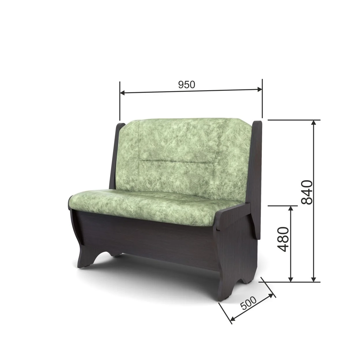 Скамья Лотос 950 венге/махито