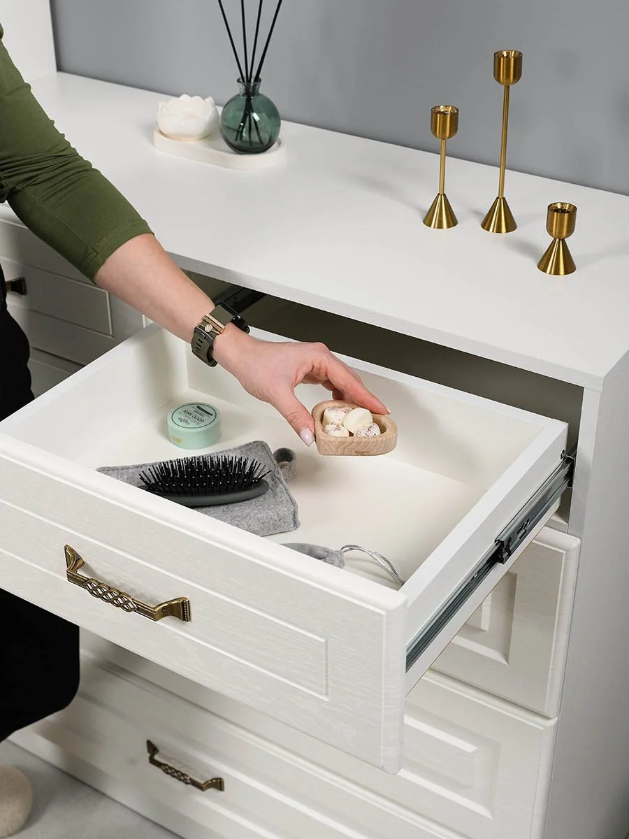 Ливерпуль Комод 10.103.01 Белый/Ясень ваниль