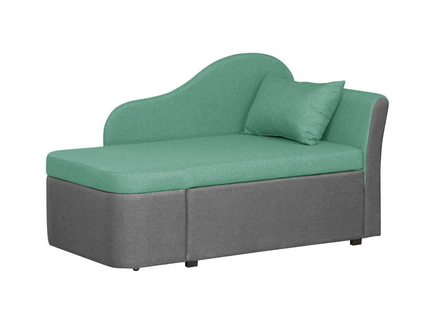 Тахта Мася-12 левый жаккард тесла грин/серый