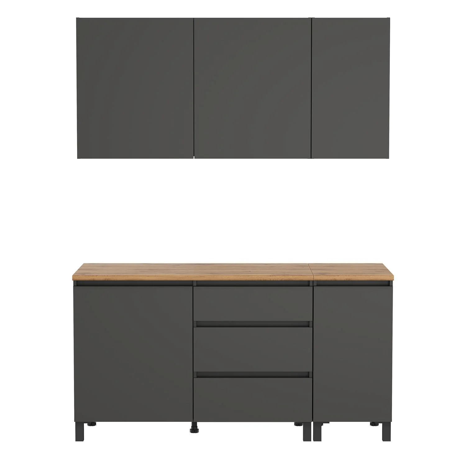 Кухня София 1600 диамант серый