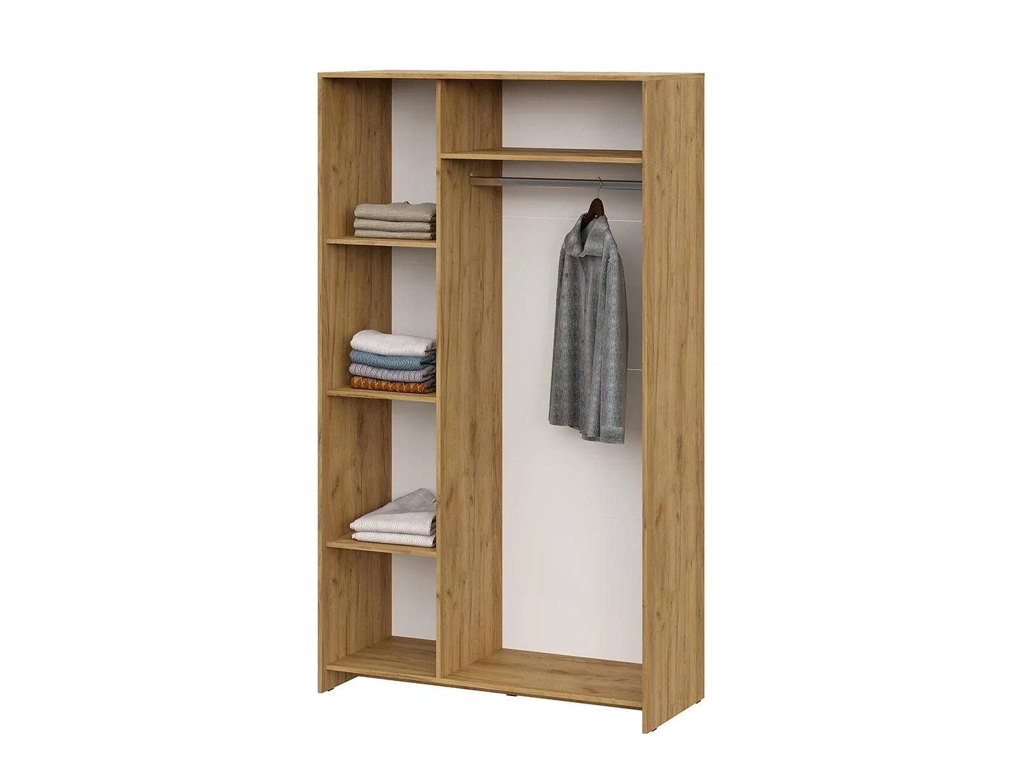 Дольче шкаф трехстворчатый / Дуб золотой/Белый