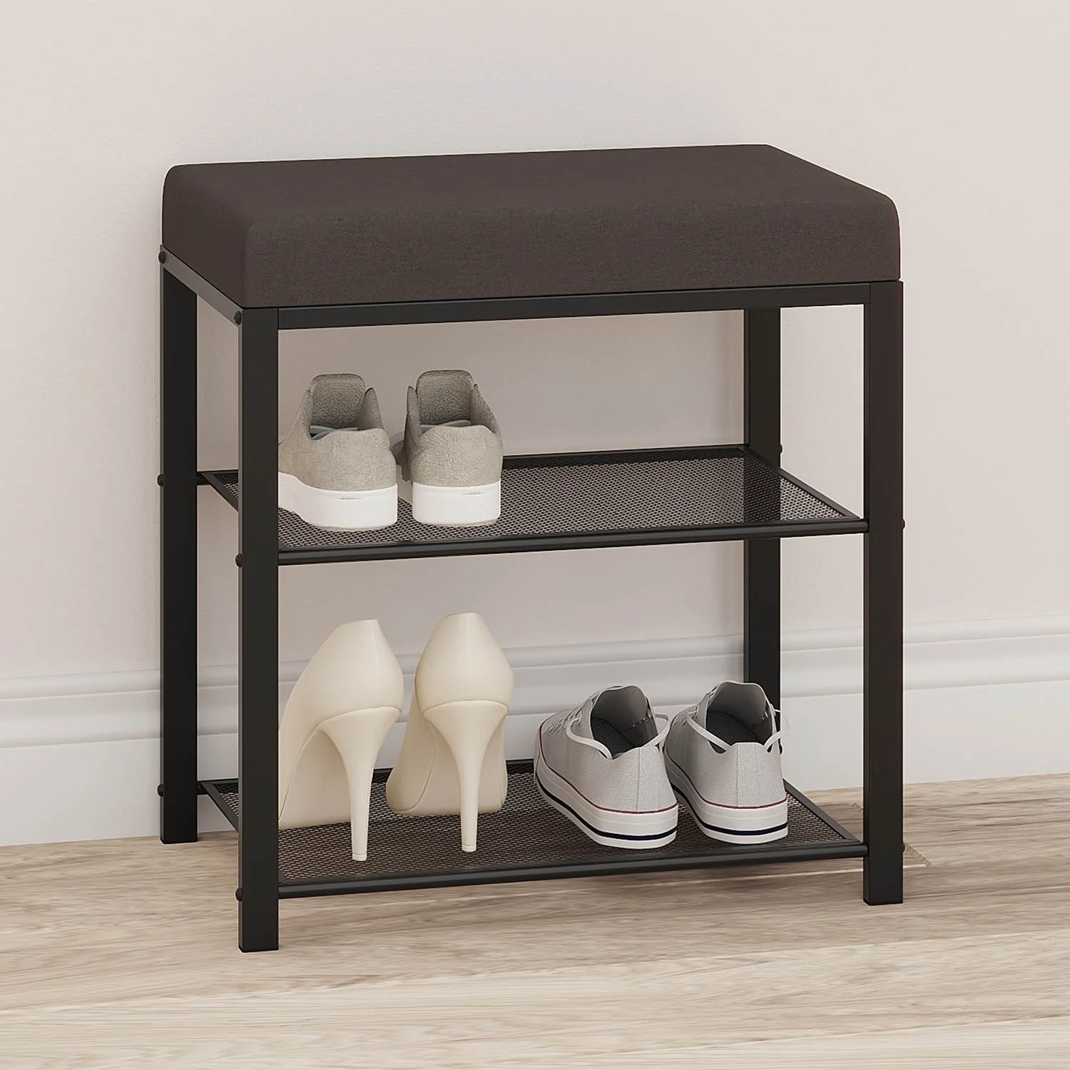 Банкетка Торонто 13S черный / серый