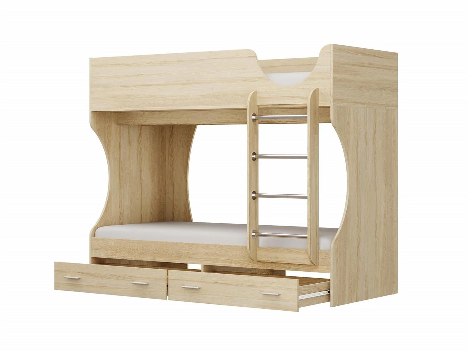 Кровать двухъярусная Д2 New / дуб сонома