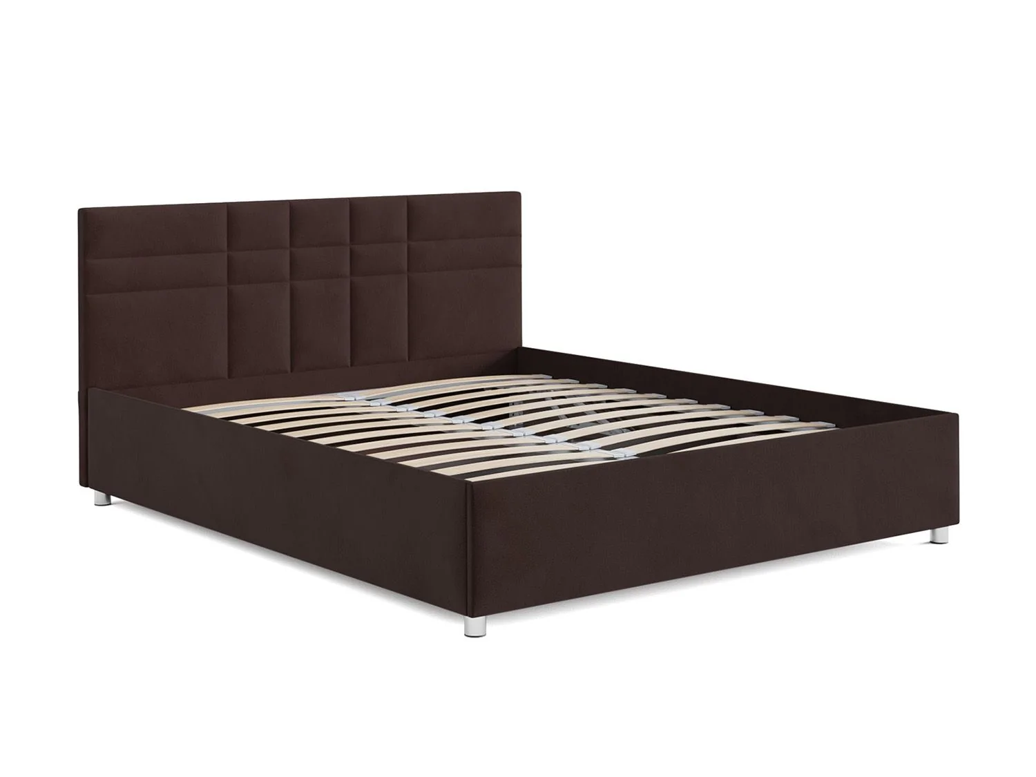 Кровать Нью-Йорк велюр шоколад / НВ-178/16 160