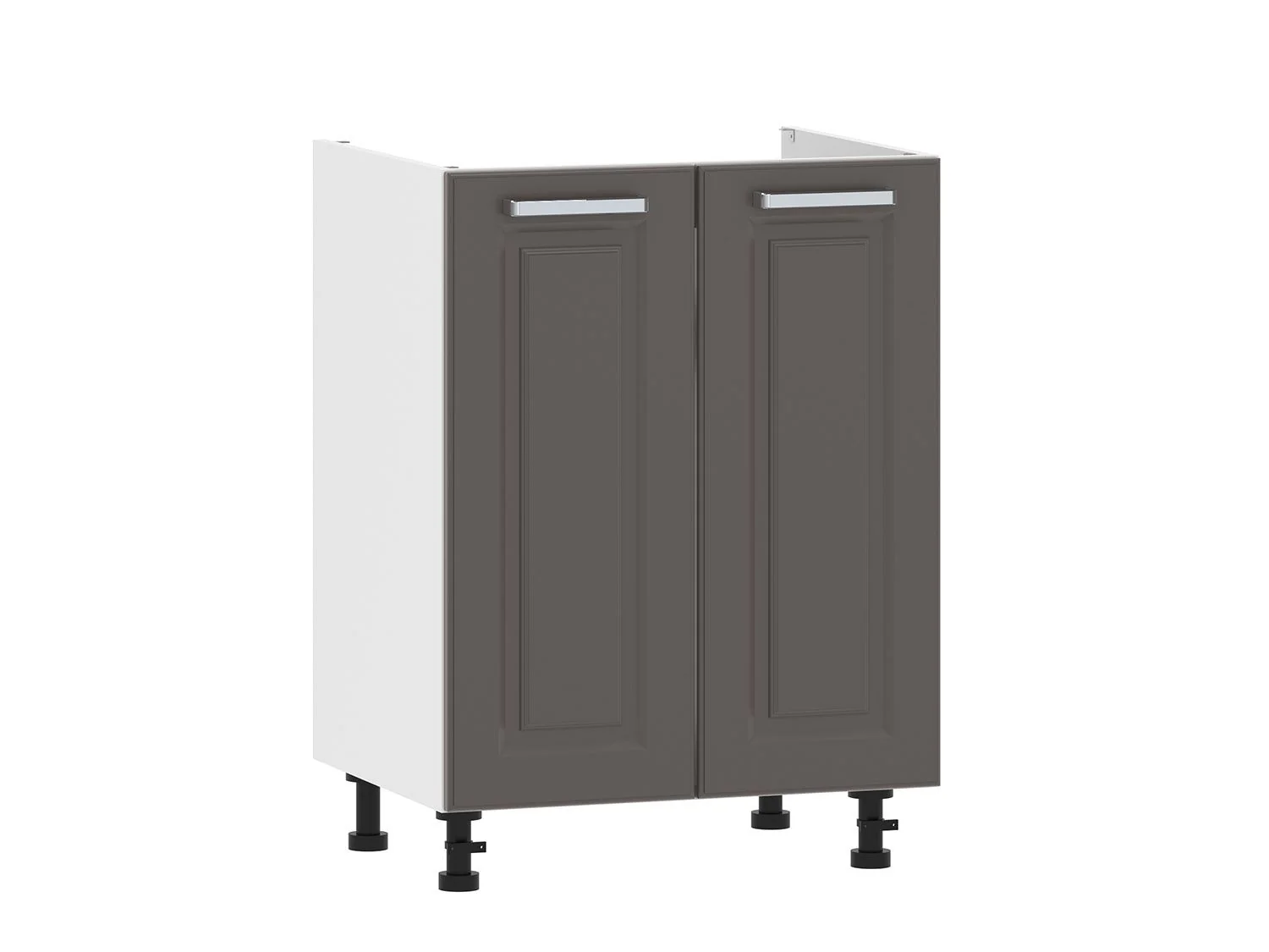 Вокс 100.04 600 тумба под мойку / Белый/Графит