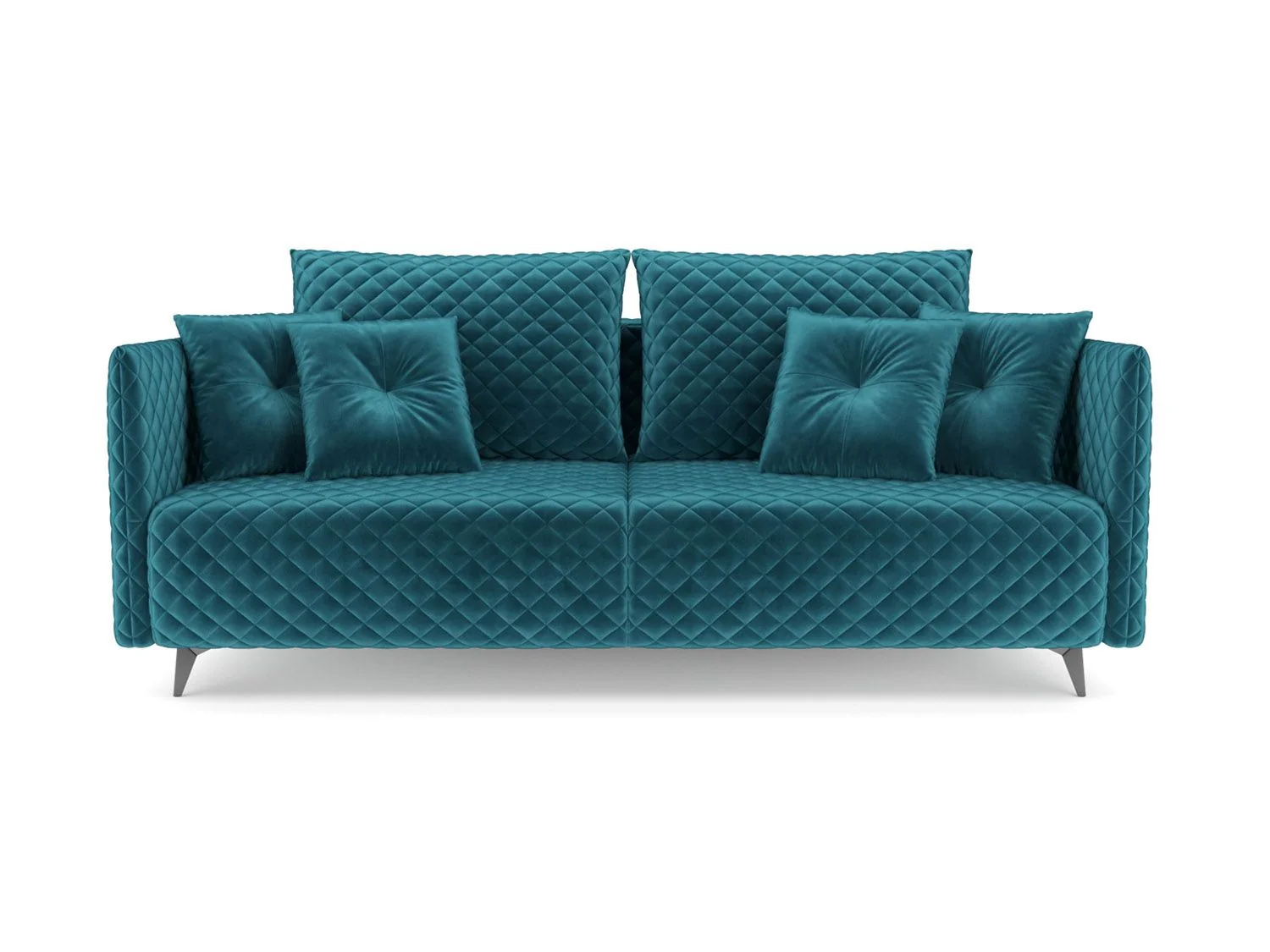 Диван Вашингтон бархат сине-зеленый STAR VELVET 43 BLACK GREEN