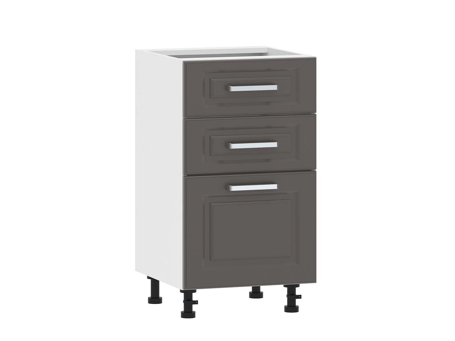 Вокс 100.06 450 тумба кухонная / Белый/Графит