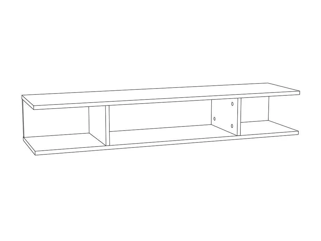 НМ 011.92 Полка навесная Summit / капучино