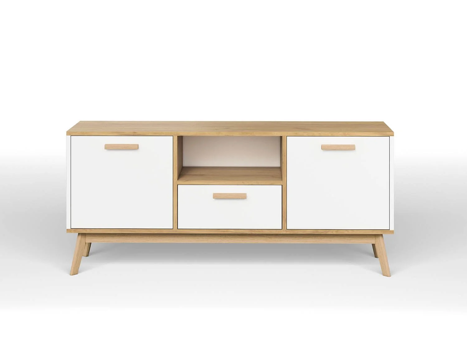 Алатея тумба ТВ Дуб золотой/Белый