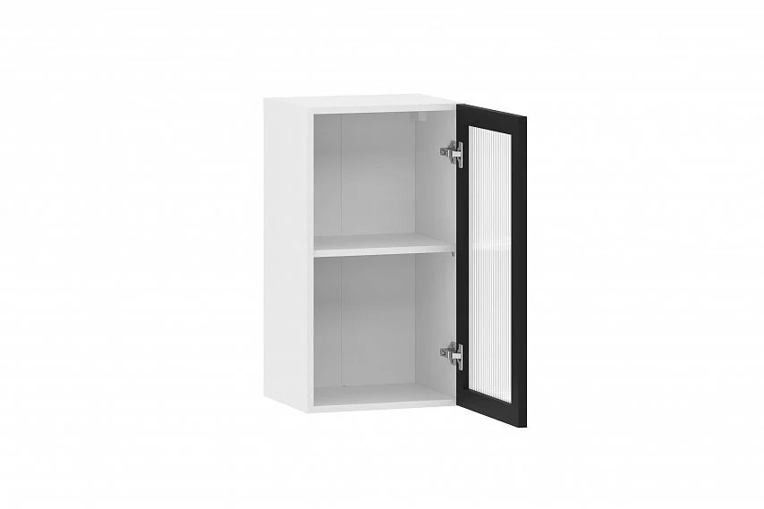 Moru шкаф навесной 100.80.400 / Белый/Черный