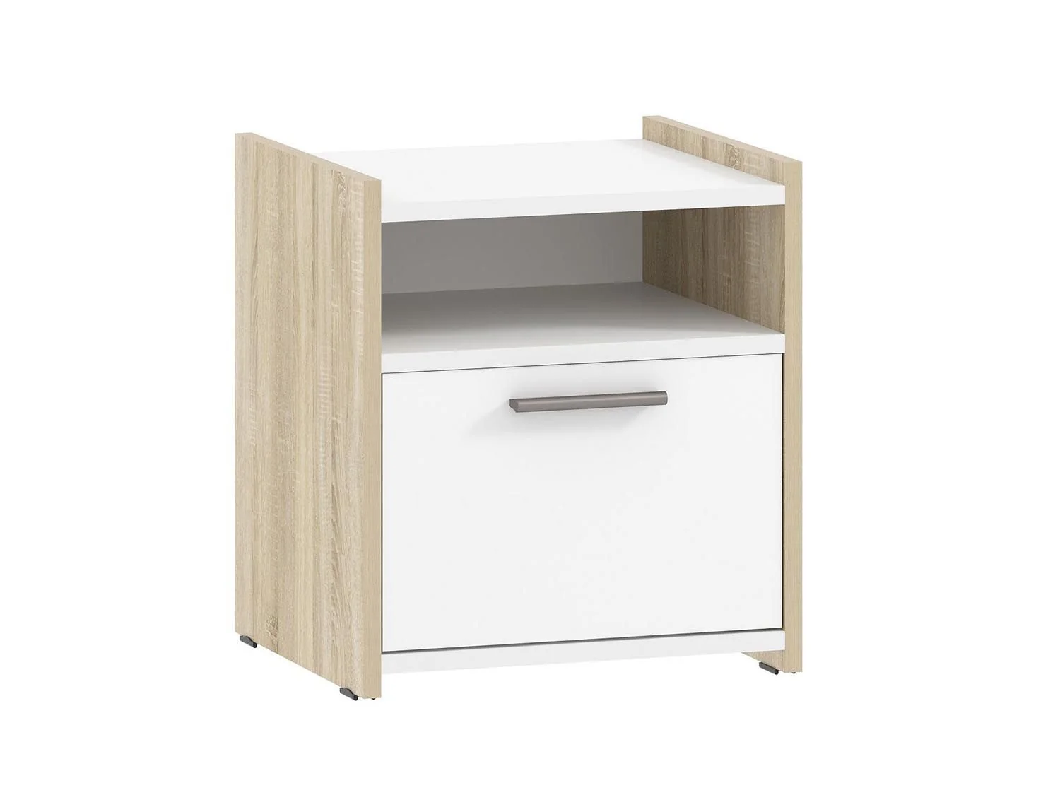 НМ 013.11 тумба прикроватная Симпл дуб сонома/белый