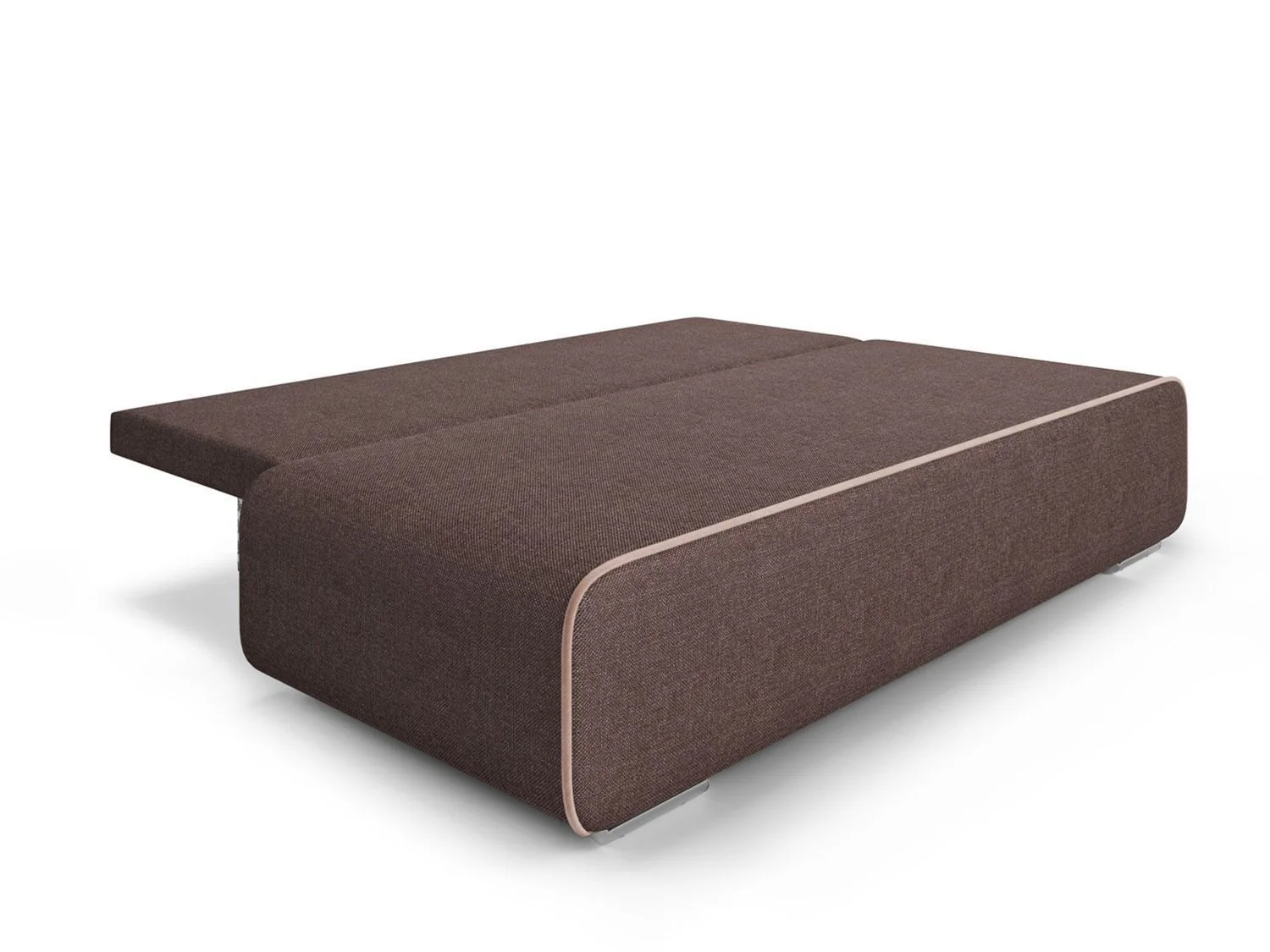 Диван Марк рогожка шоколад + кордрой бежевый