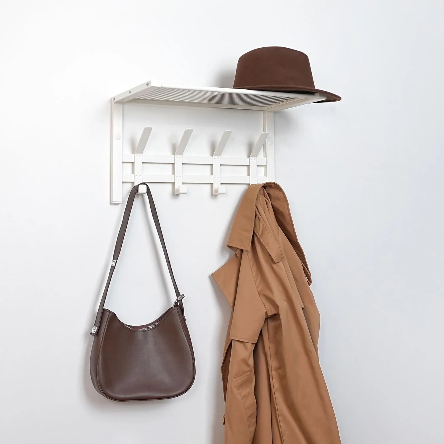 Вешалка с полкой Торонто 11 Белый