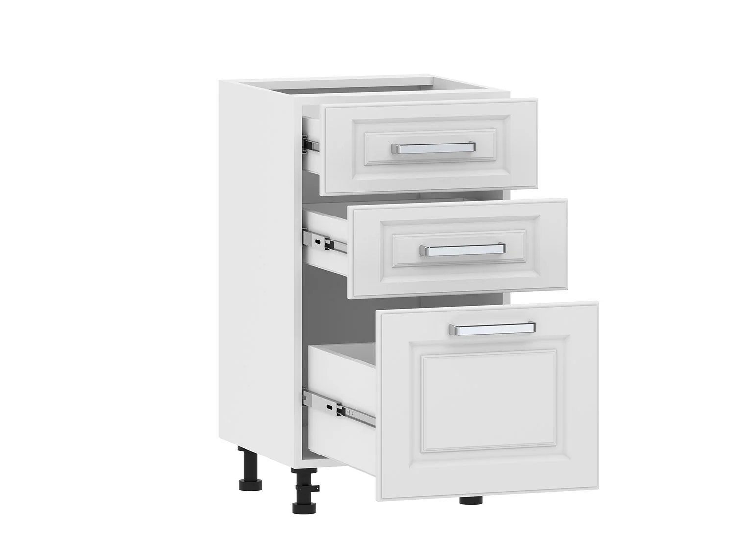 Вокс 100.06 450 тумба кухонная / Белый/Меренга