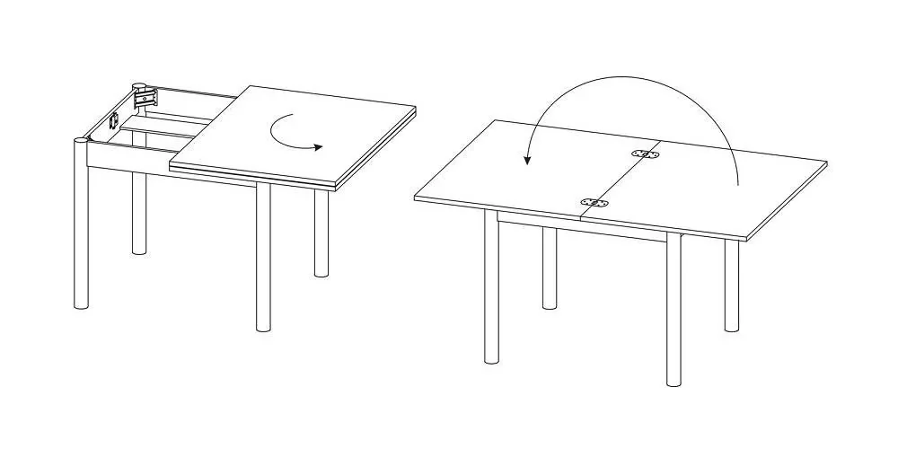 Кухонный стол СО-1м белый