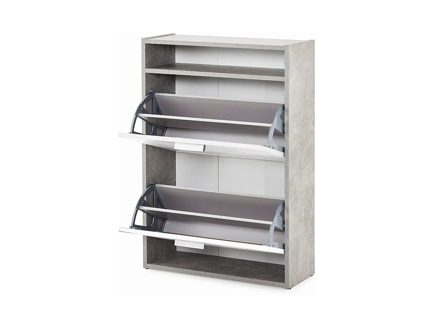 Обувница Комфорт К-2 Бетон / Белый