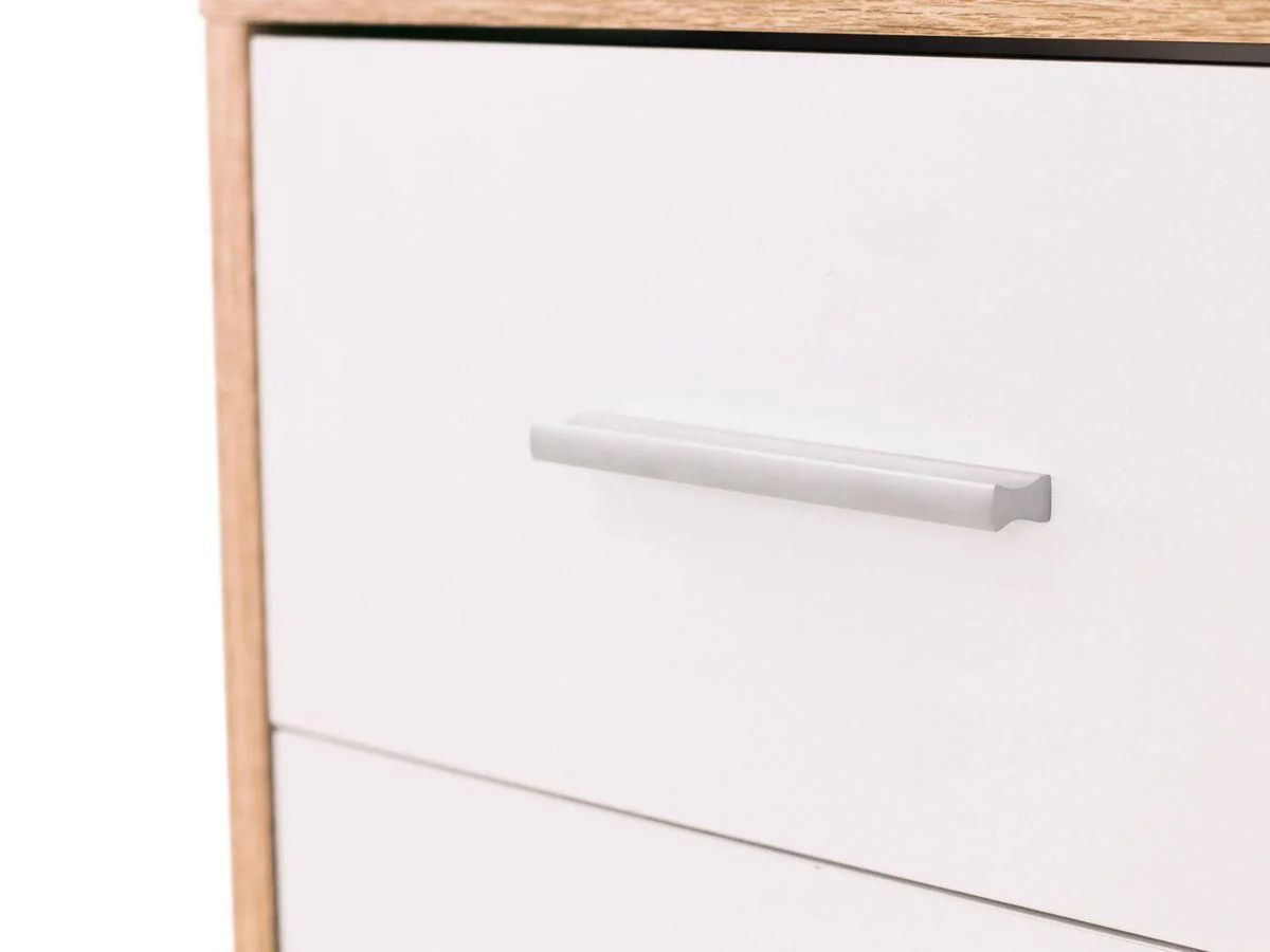 Стол компьютерный КСТ-16 Дуб Сонома / Белый