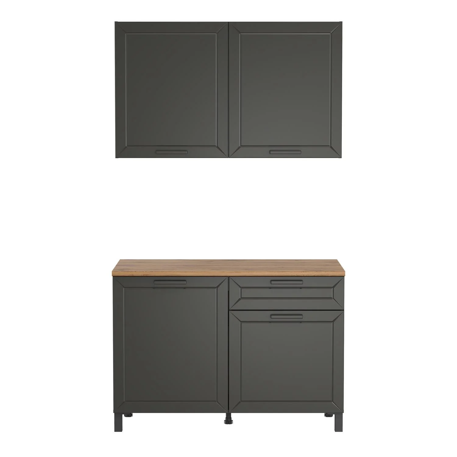 Кухня Мадрид 1200 диамант серый