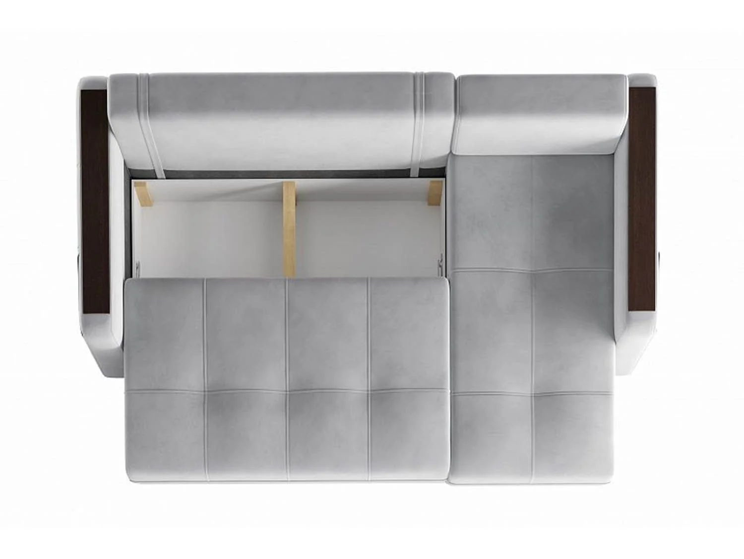 Диван угловой Smart 3 2Т-1Пф Ультра Смог