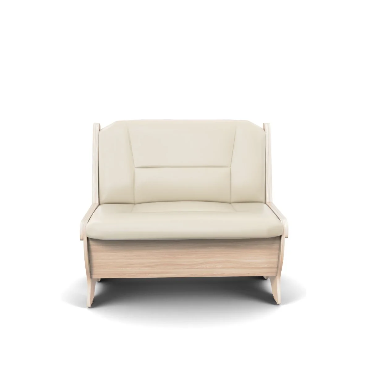 Скамья Лотос 950 ясень светлый/крем