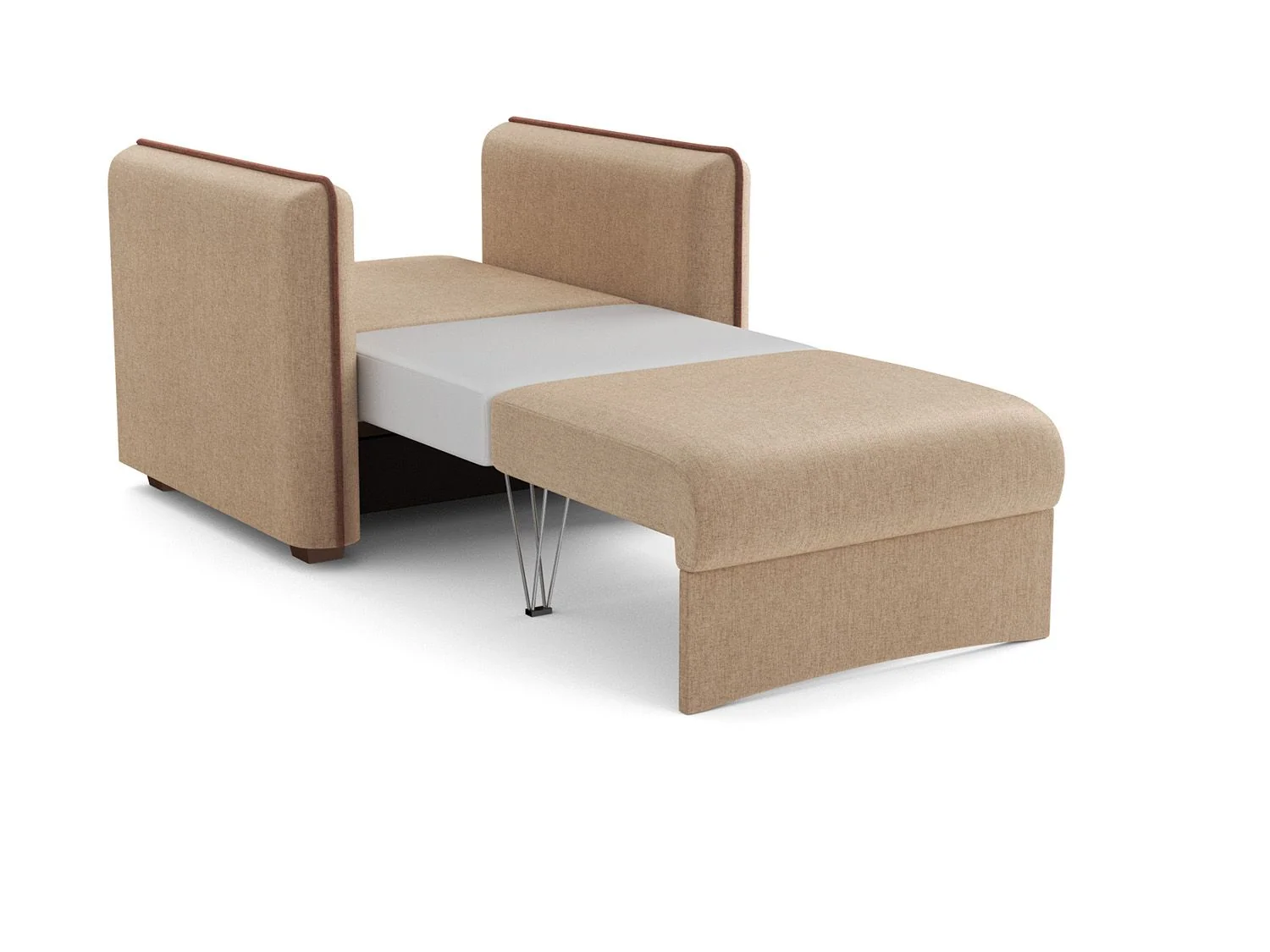 Кресло-кровать Авалон жаккард тесла крем/шоколад