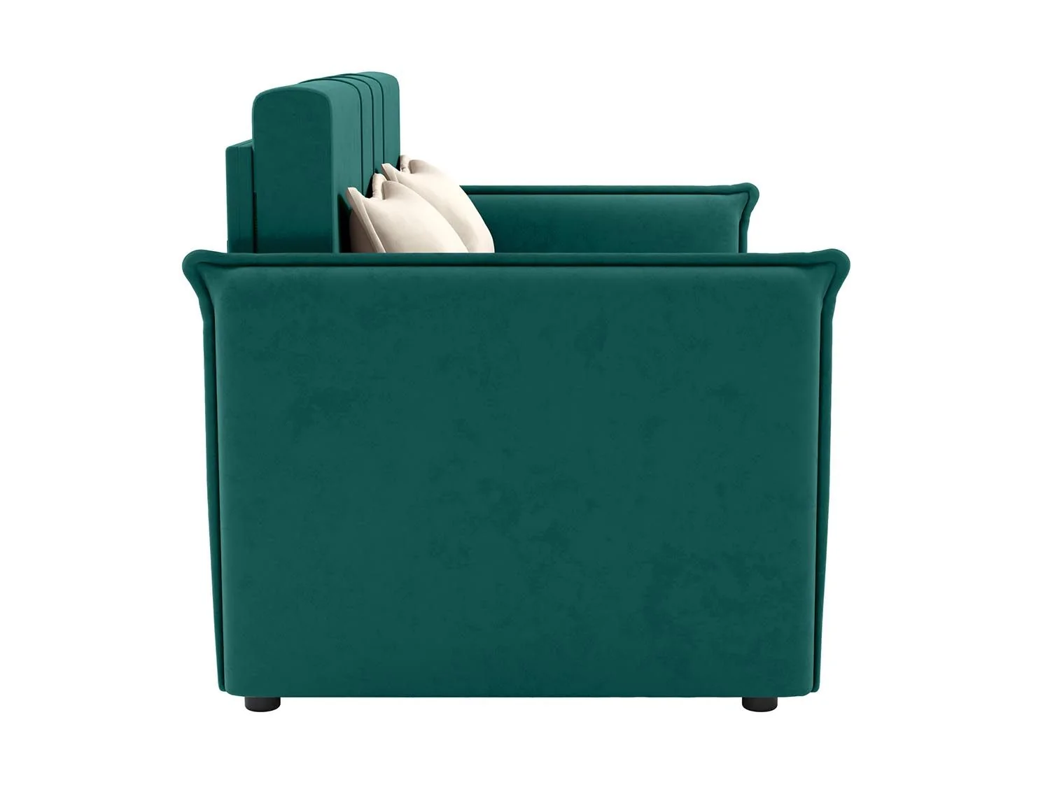 Дэнди диван-кровать 2 думки / велюр Fresh изумруд / крем