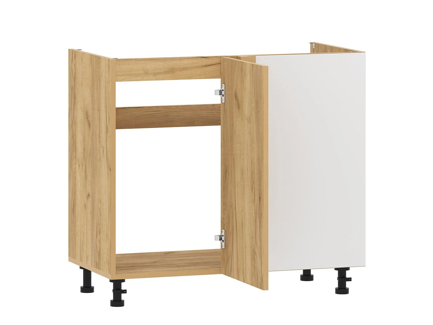 Борги 100.11 тумба под мойку угловая (1000) Дуб Крафт золотой / Дуб Крафт золотой