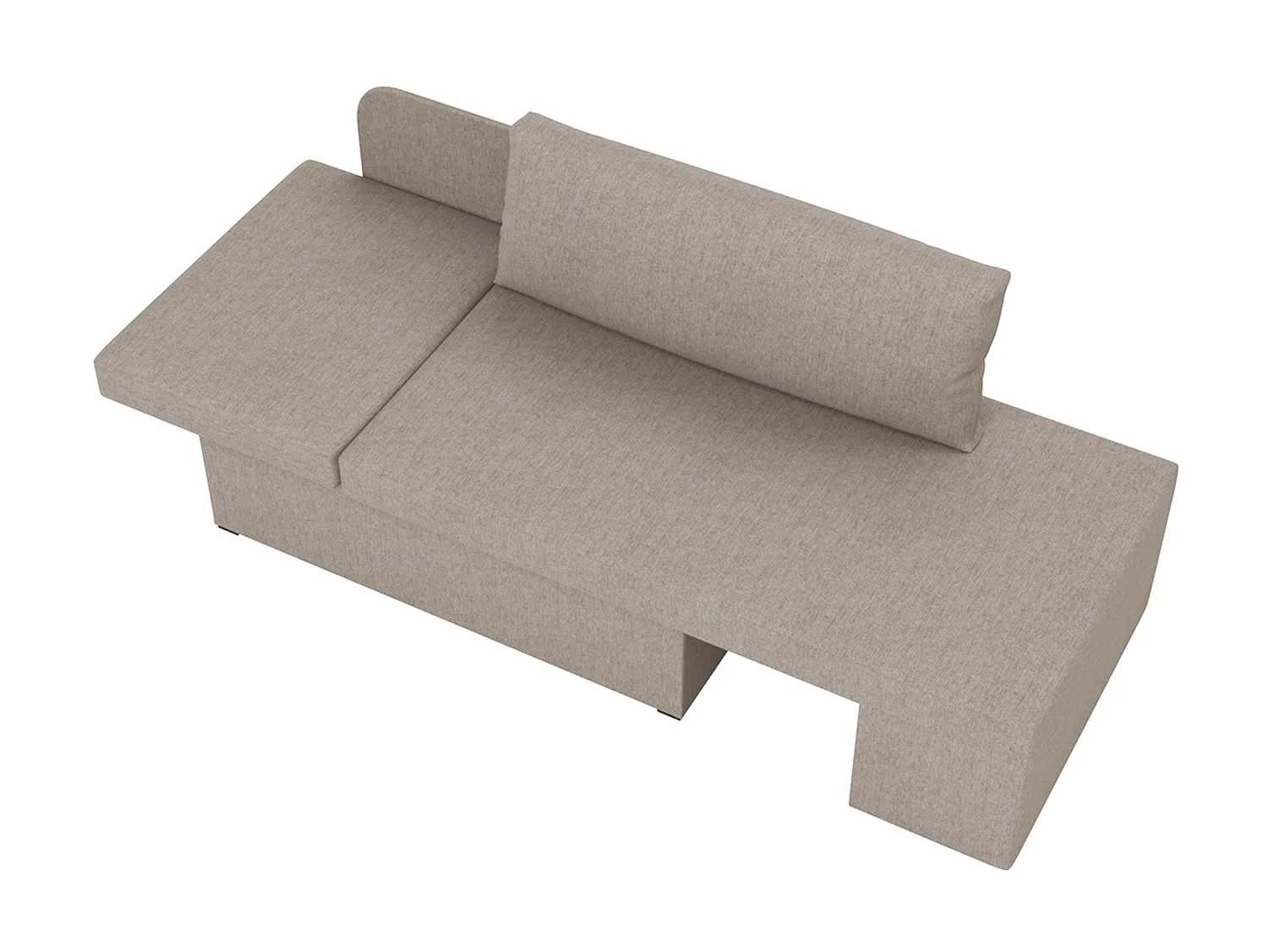 Мася-2 тахта / рогожка светло-бежевая