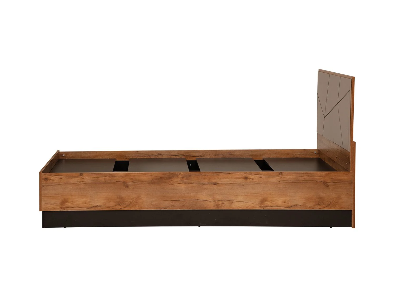 Кровать одинарная Гамма с настилом 54.17 Таксония/Грей