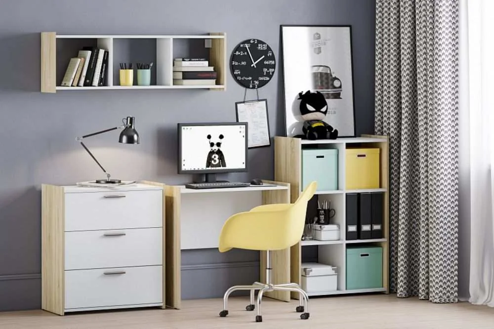 Стол Симпл НМ 011.97 дуб сонома/белый