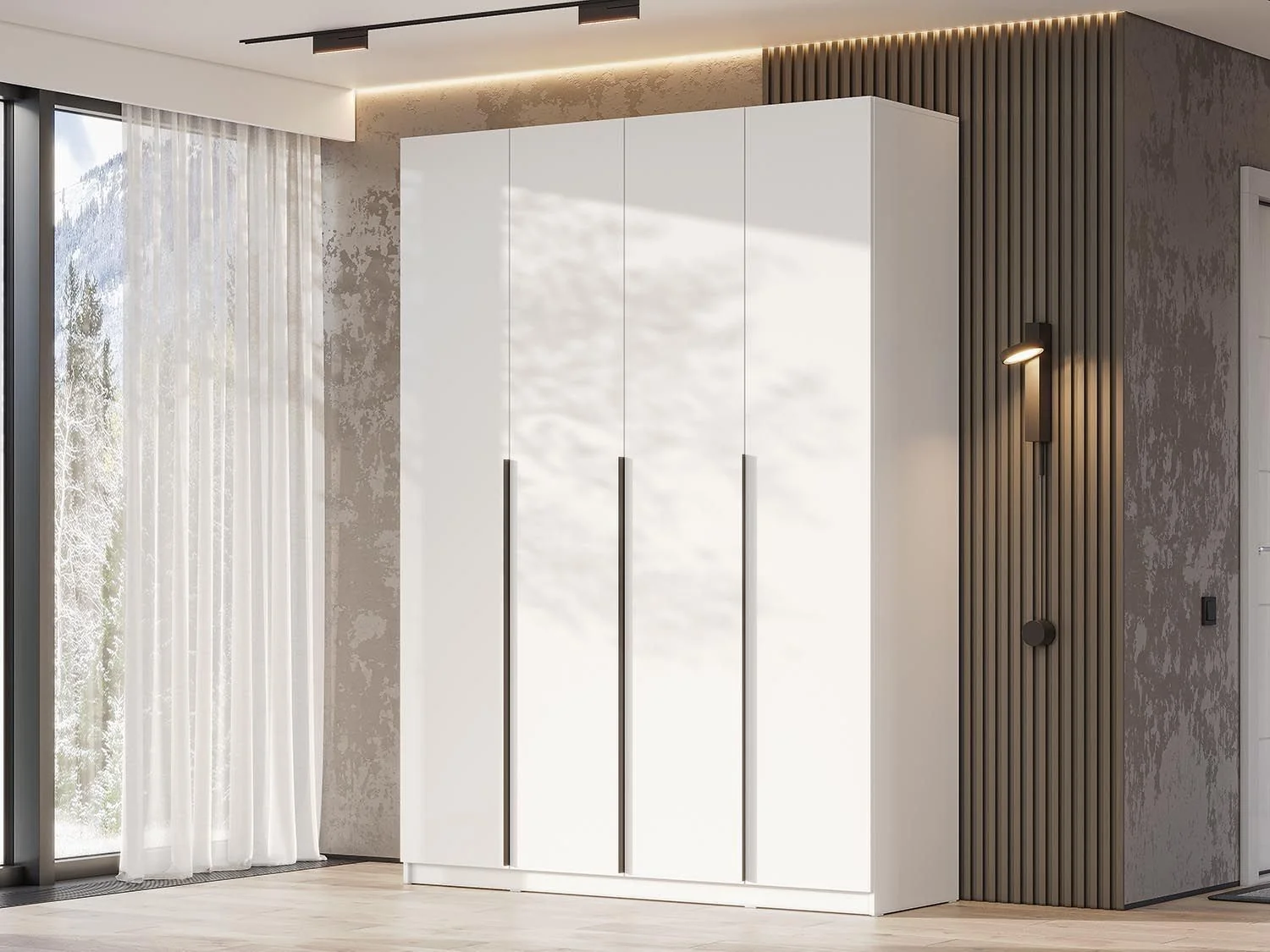 ШК 5 шкаф 1600 + полки 1 комплект + ящики 1 комплект / Белый