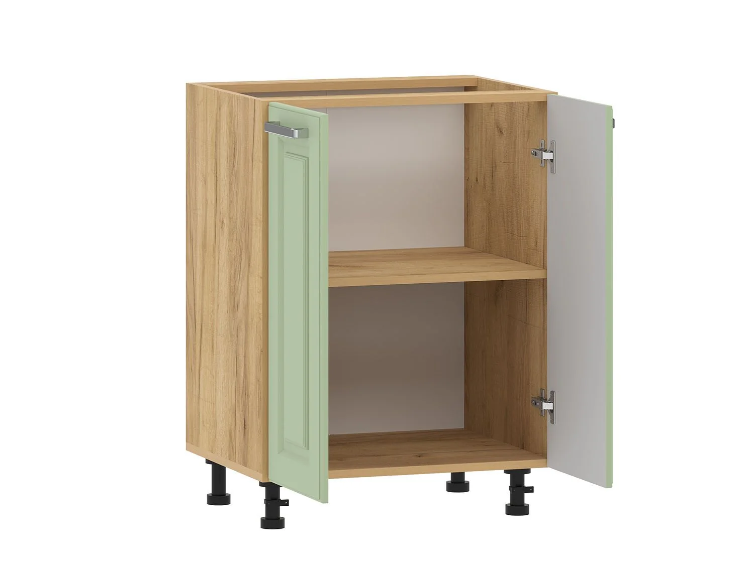 Вокс 100.02 тумба кухонная (600) Дуб Крафт золотой / Фисташка