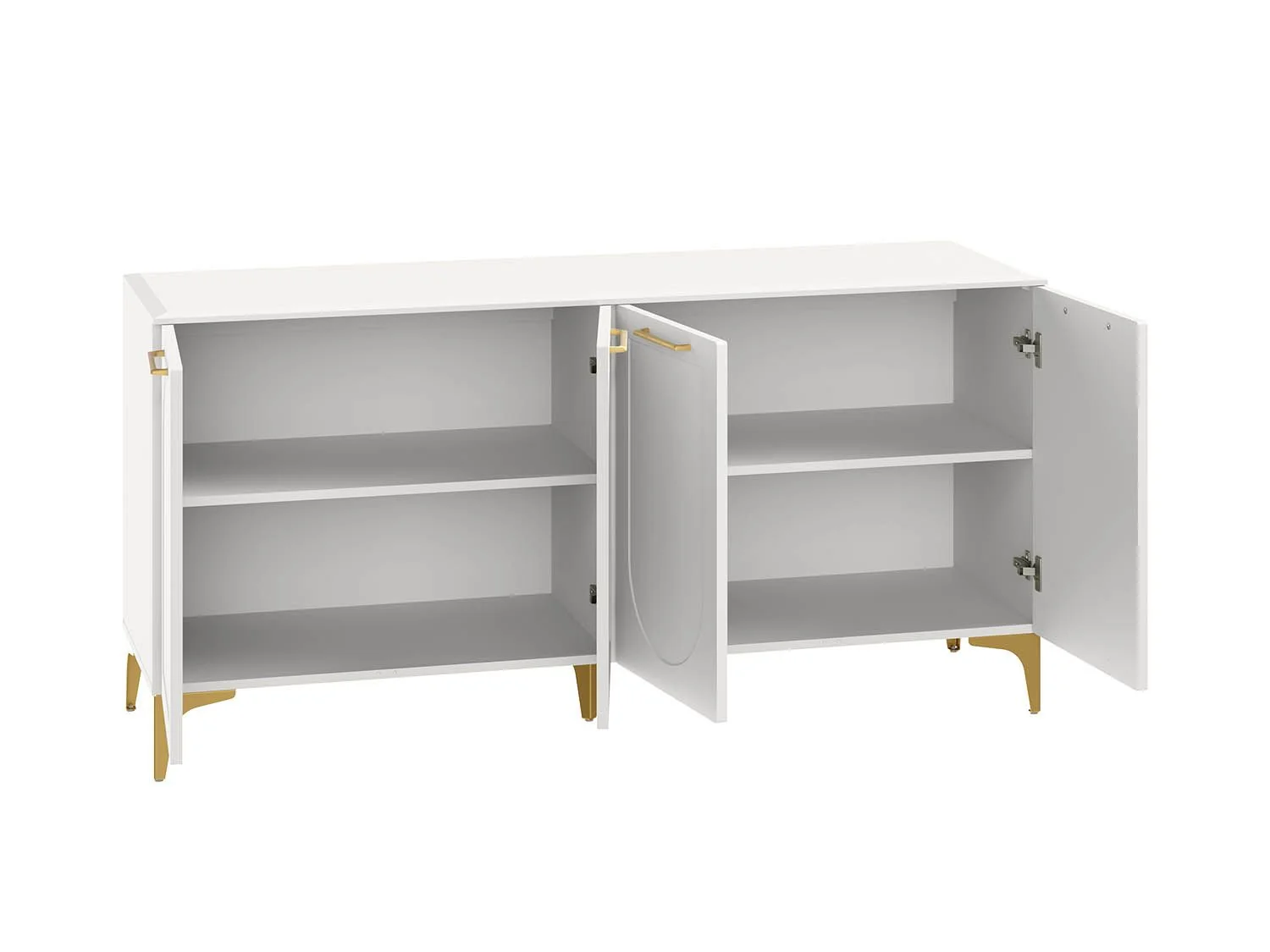 Монтесито Тумба под ТВ 16.67 Белый шагрень