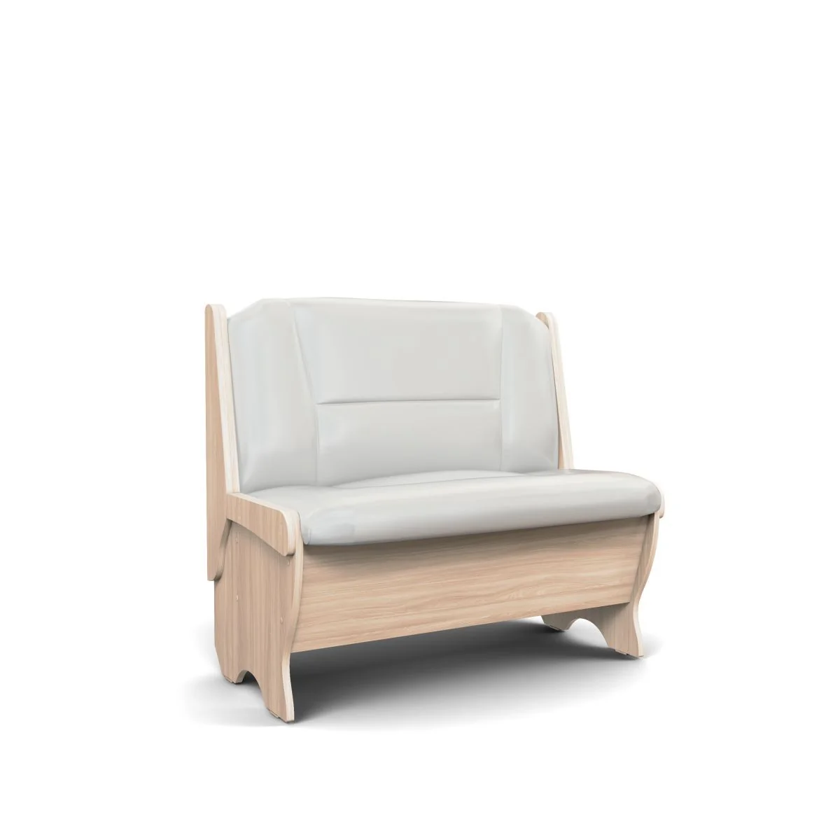 Скамья Лотос 950 ясень светлый/милк