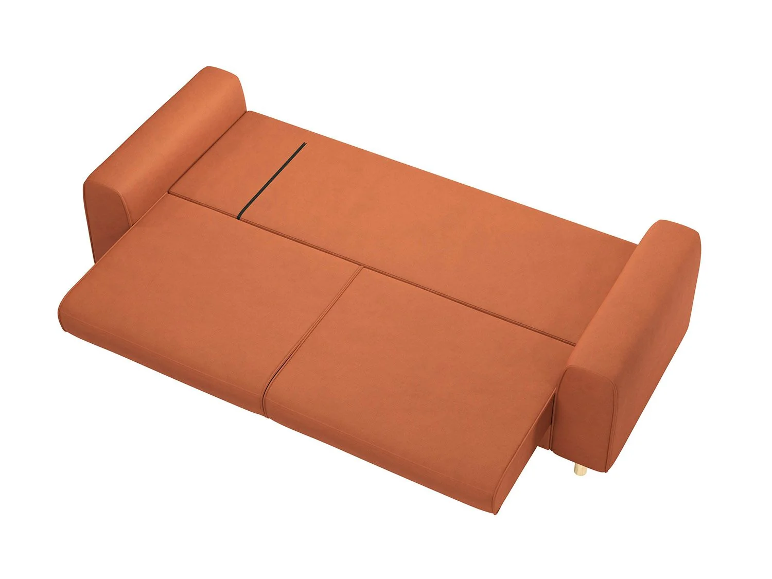 Диван-кровать Шелдон / букле Лайк терракотовый 412