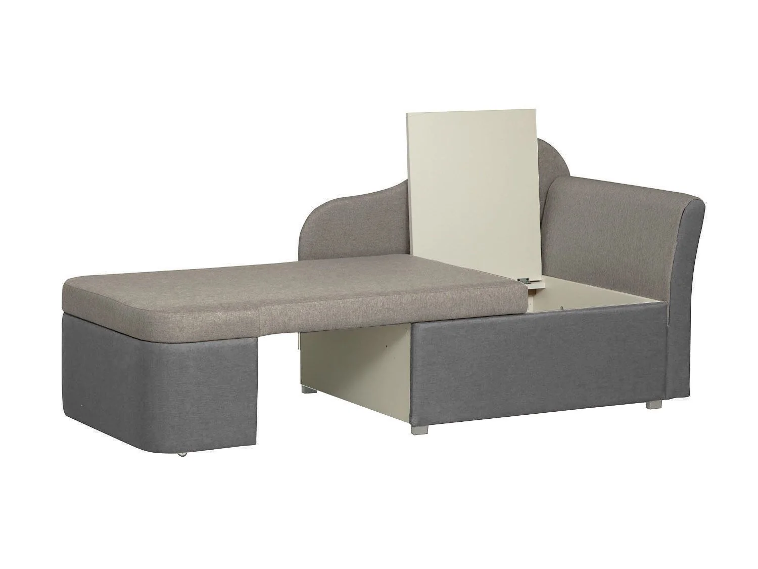 Тахта Мася-12 левый жаккард тесла дым/серый