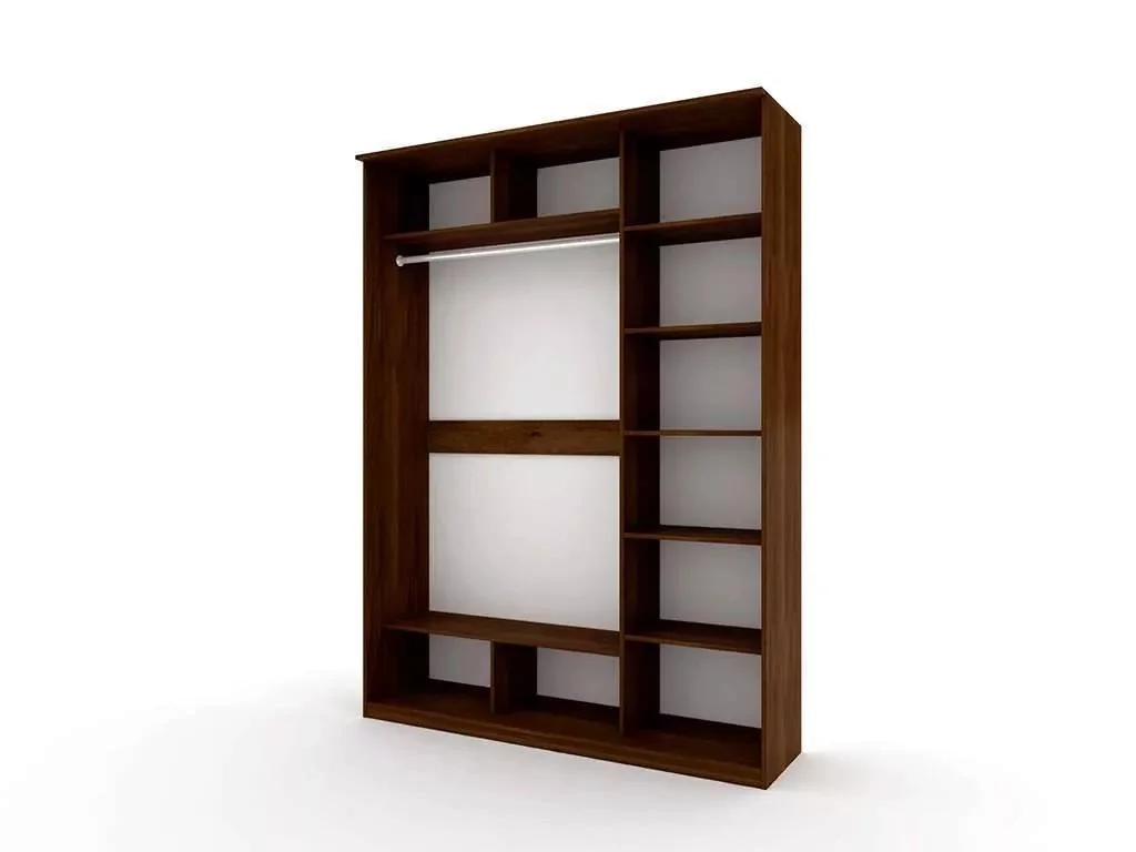 Шкаф купе Модерн 1776х600 3-х дверный 2-х секционный глухой венге/ясень