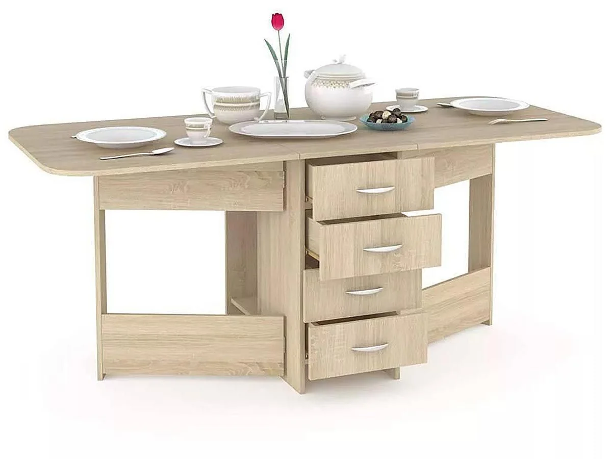 Глория 606 М стол-тумба Дуб сонома