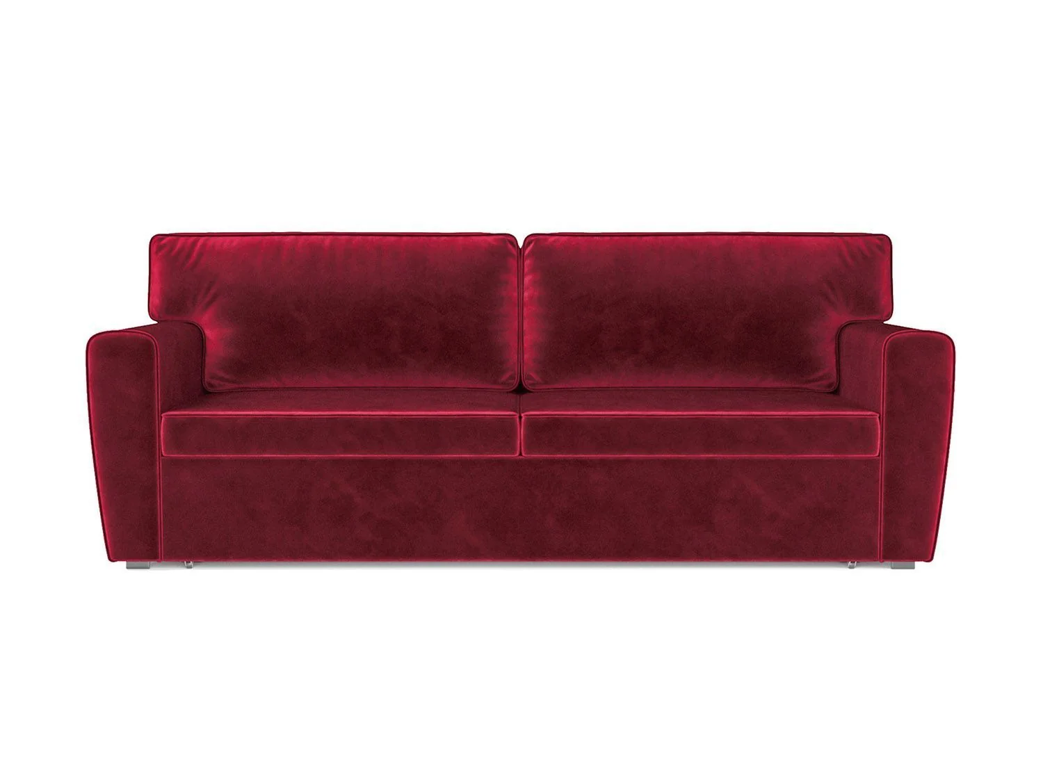 Диван Оскар бархат красный  STAR VELVET 3 DARK RED