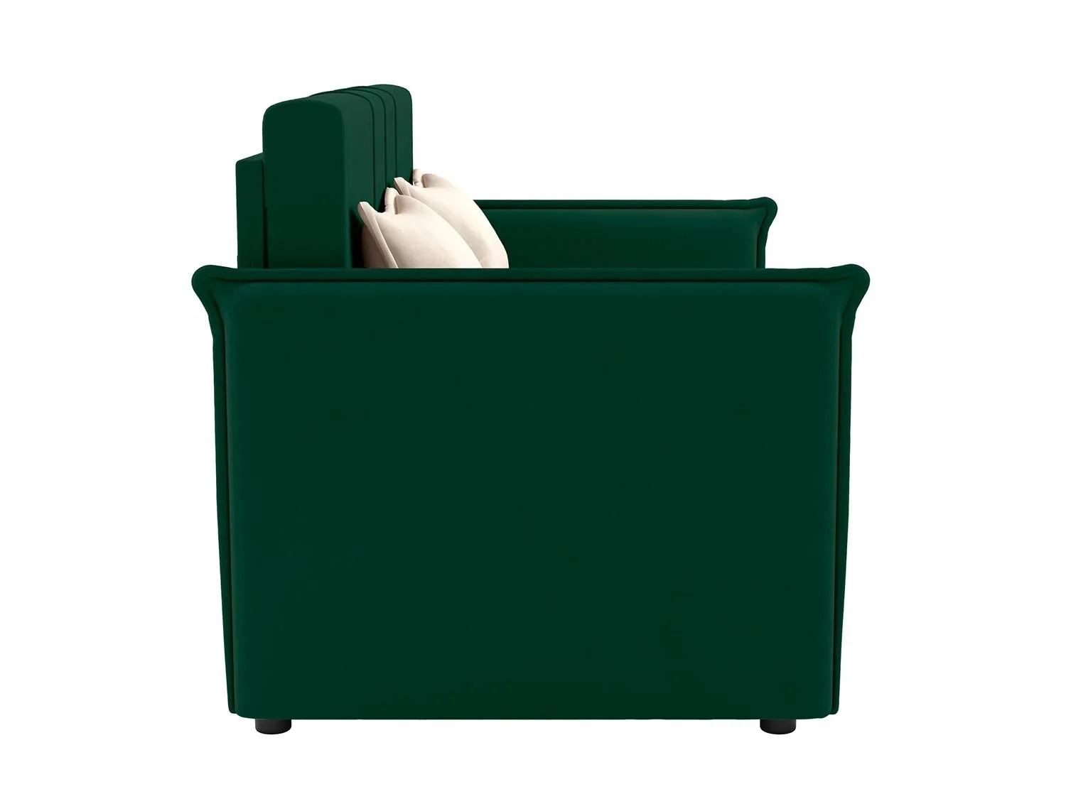 Дэнди диван-кровать 2 думки / велюр Fresh малахит / крем