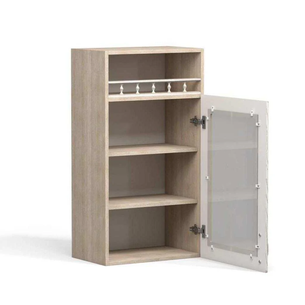 Анжелика шкаф навесной ШКН 500 ПВ/ясень патина В 920