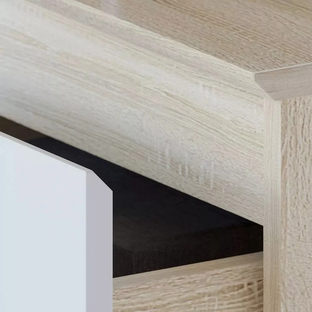 Комод Т-3Р Дуб Сонома/Белый