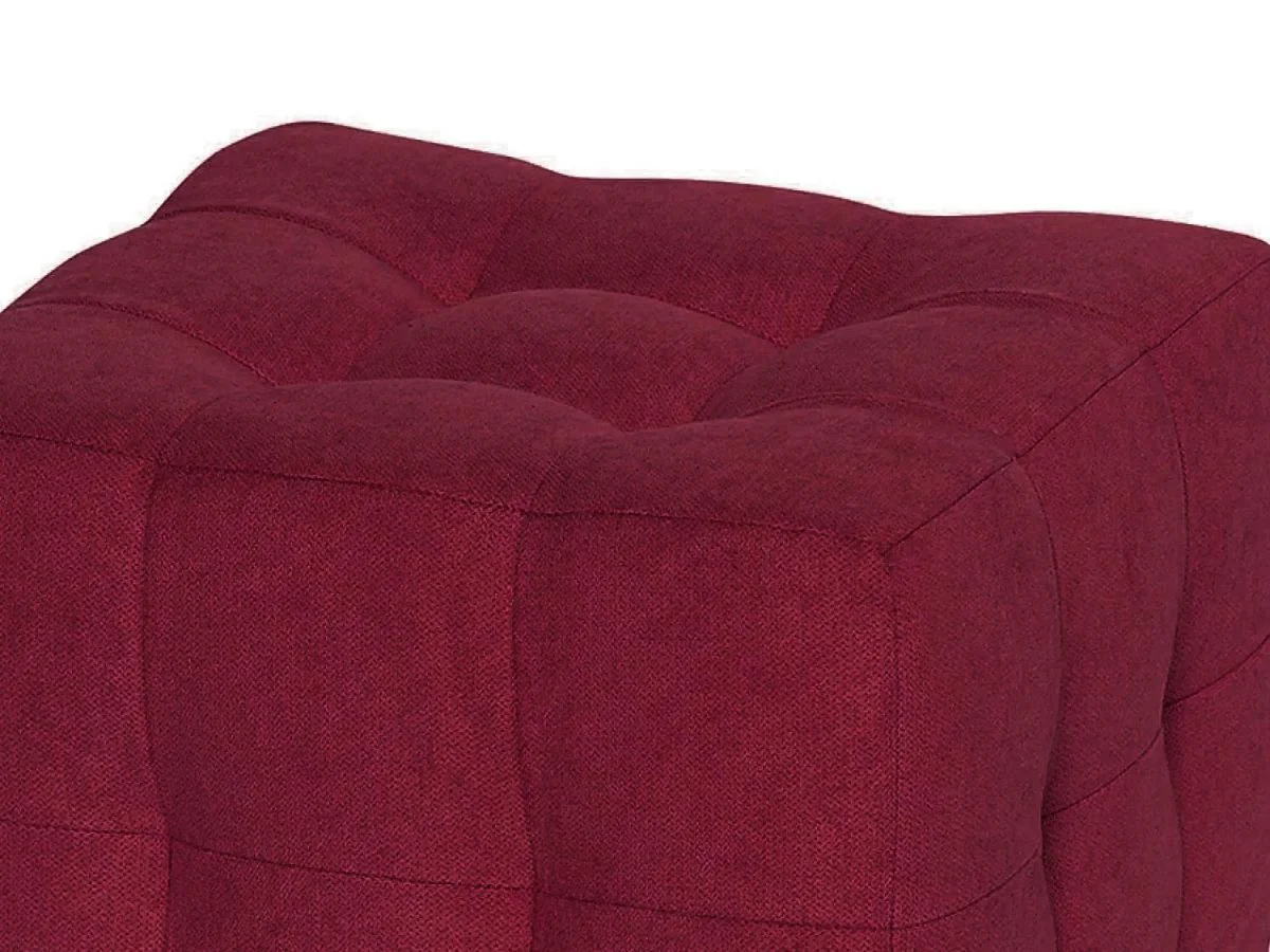 Пуф Лотос Бордовый велюр