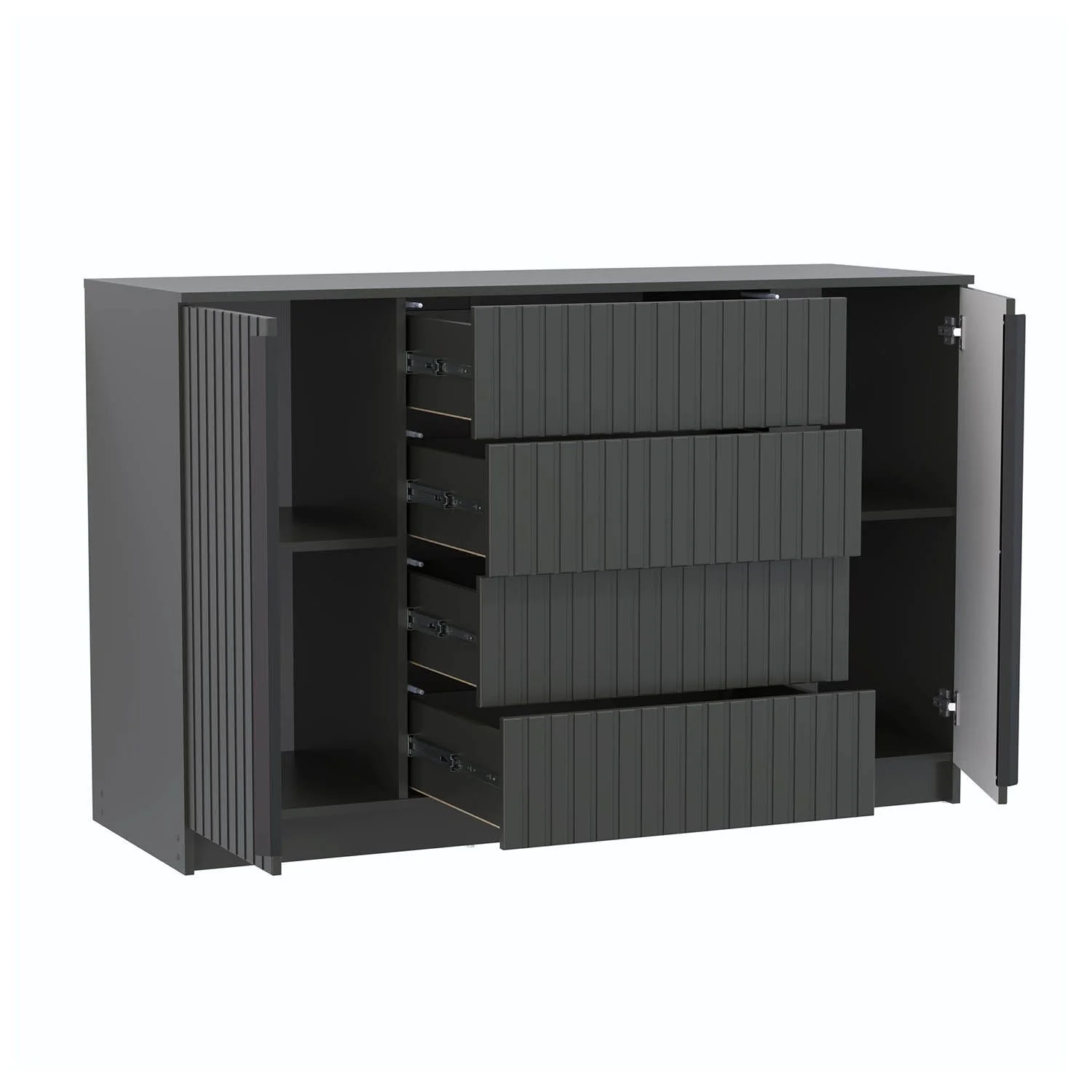 Брандо комод 67.11 МДФ Диамант серый